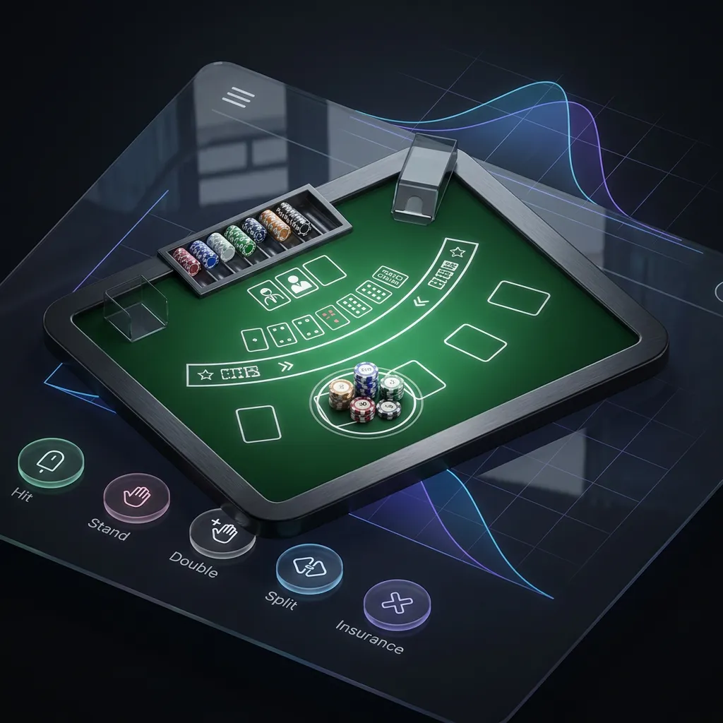 Skaitmeninis Blackjack Interfeisas